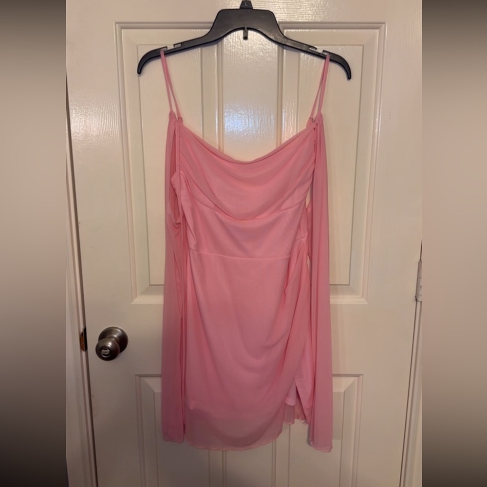 SHEIN Pink Ruched Sleeveless Camisole